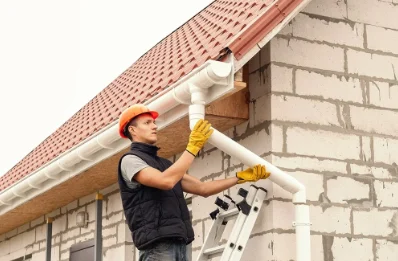 Pose et remplacement de gouttières à Clastres